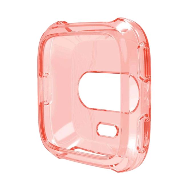 Fb.pc6.13 Front Silicone Shock Proof Case Fits Fitbit Versa In Pink 2