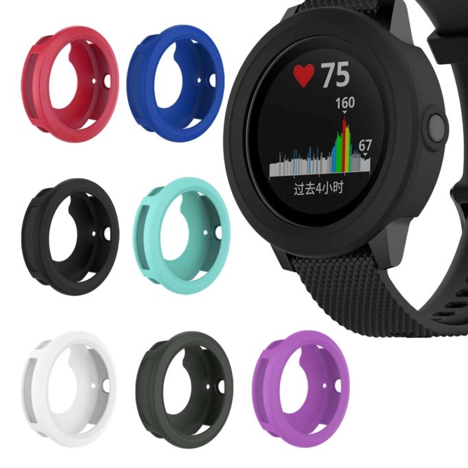 G.pc1.1 Gallery Silicone Protective Case Fits Garmin Vivoactive 3 In Black