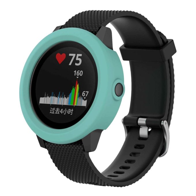 G.pc1.11 Front Silicone Protective Case Fits Garmin Vivoactive 3 In Turquise