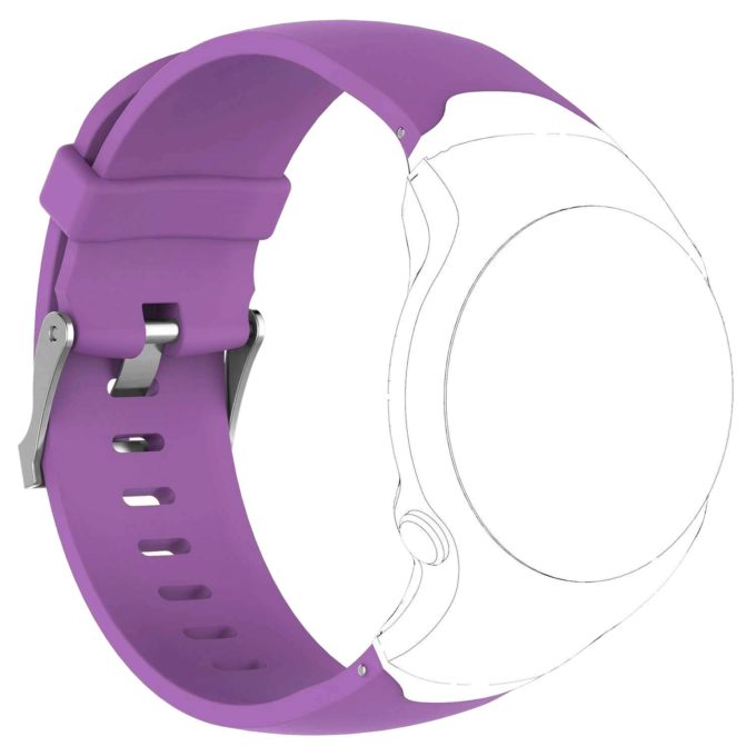 G.r24.18 Front Garmin Rubber Strap Fits Approach S3 In Purple