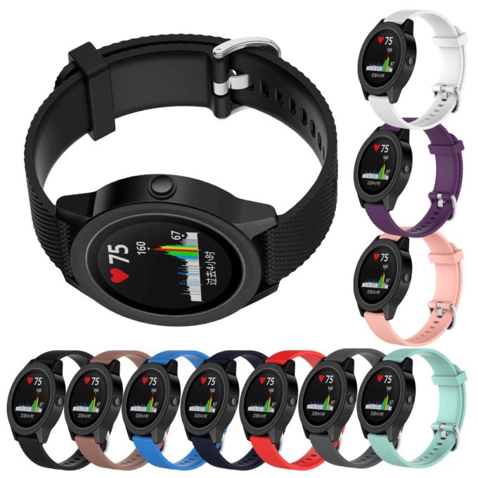 G.r25.1 Gallery Silicone Rubber Fits VivoActive 3 In Black