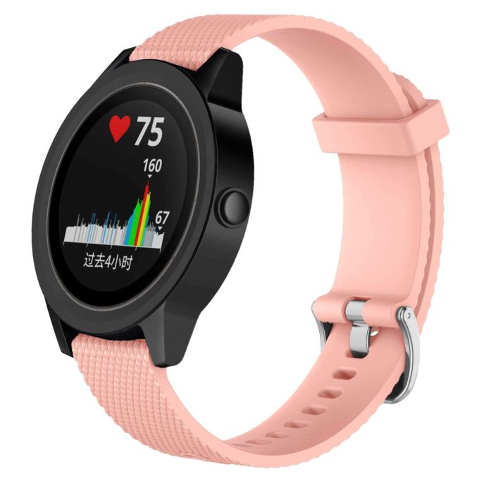 G.r25.13 Front Silicone Rubber Fits VivoActive 3 In Pink