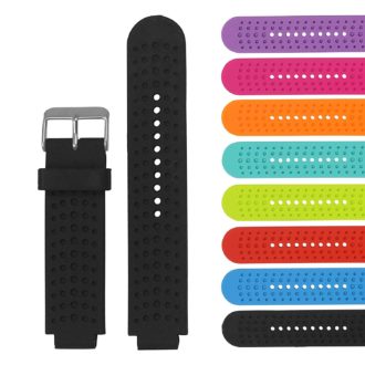 G.r26.1 Gallery Silicone Strap Fits Garmin Forerunner 220 230 235 630 620 735 In Black