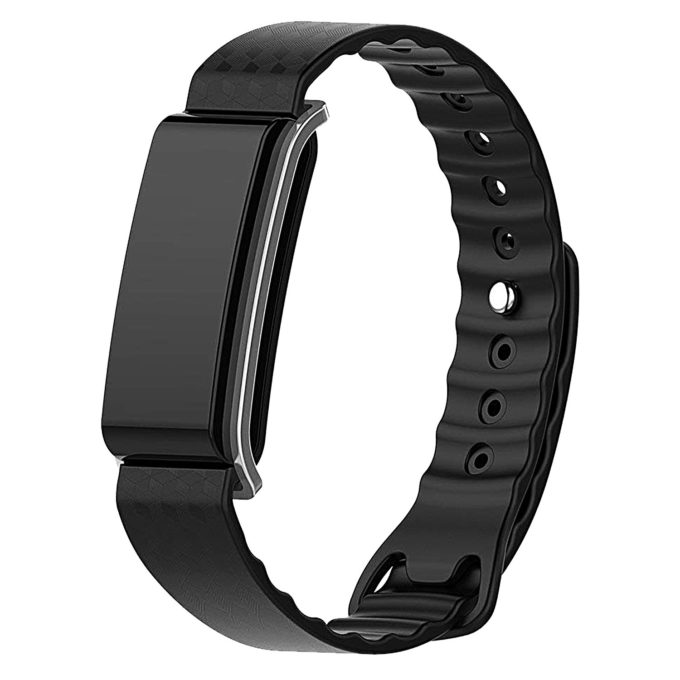 H.r3.1 Front Silicone Strap Fits Huawei Honor A2 In Black