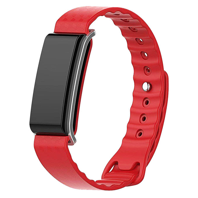H.r3.6 Front Silicone Strap Fits Huawei Honor A2 In Red