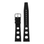 Pu13.1 Upright Silicone Rubber Rally Strap In Black