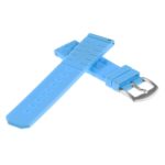 Pu16.5a Back Silicone Rubber Strap In Blue