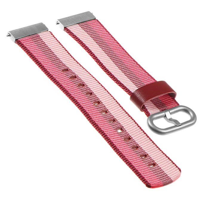 S.ny1.4.13 Angled Nylon Strap Fits Samsung S2 In Burgundy And Pink