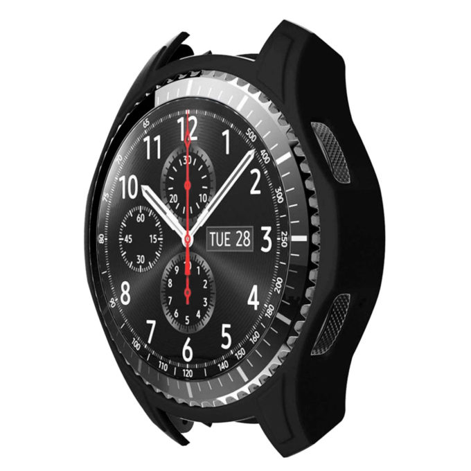 S.pc1.1 Front Silicone Case Fits Samsung Gear S3 Classic In Black