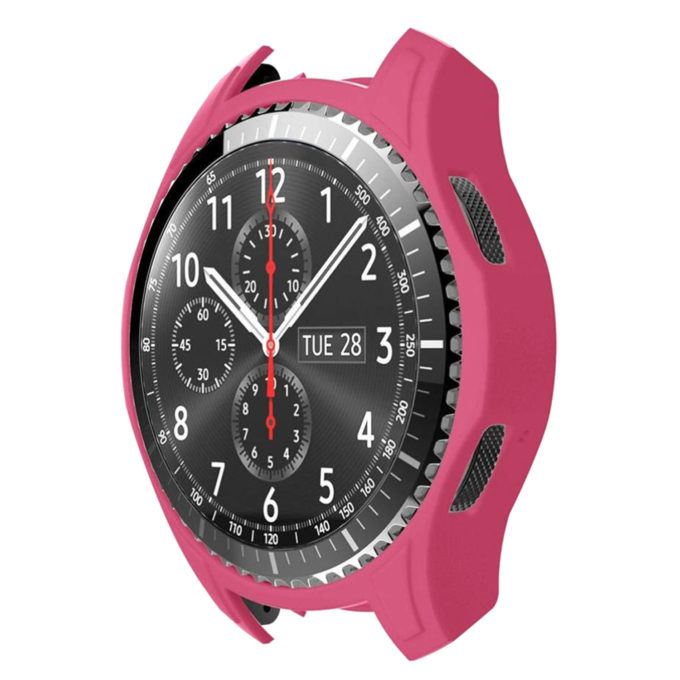 S.pc1.13a Front Silicone Case Fits Samsung Gear S3 Classic In Magenta