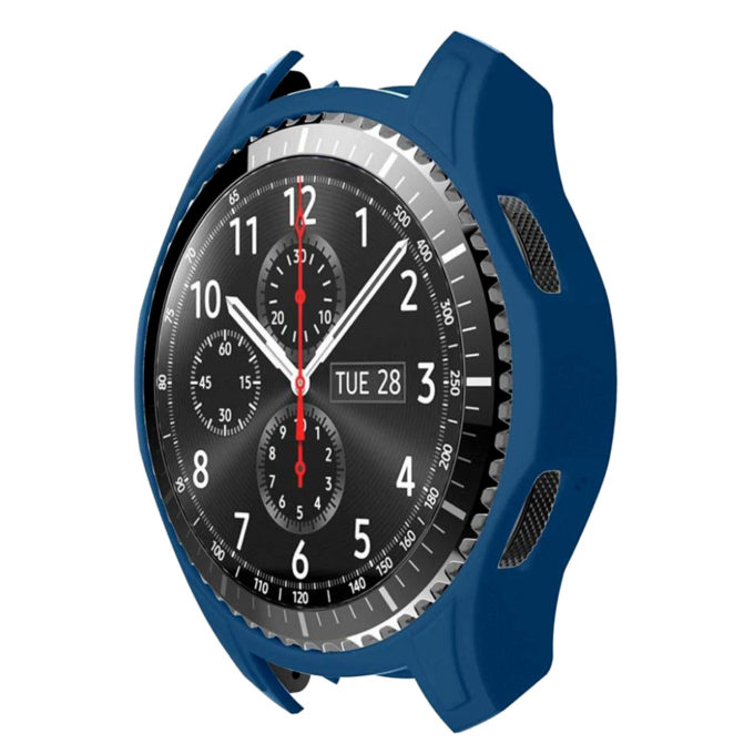 S.pc1.5 Front Silicone Case Fits Samsung Gear S3 Classic In Blue