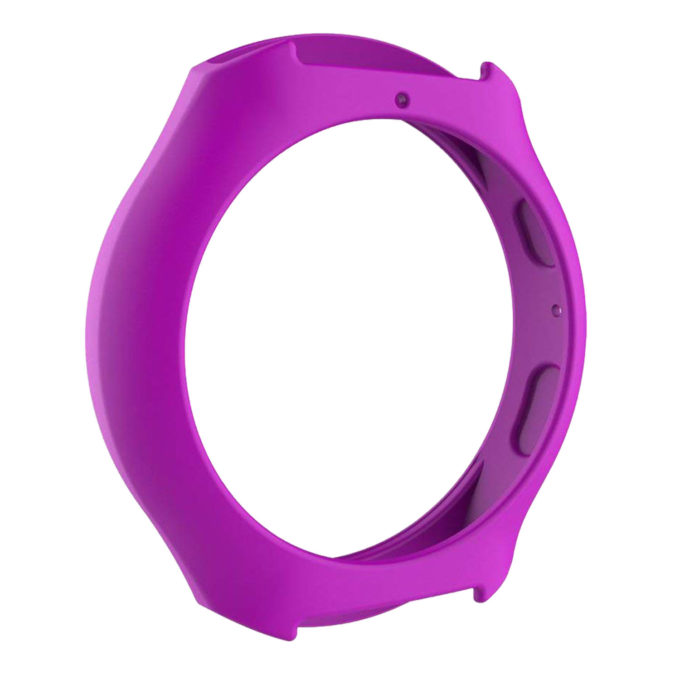 S.pc2.18 Back Silicone Case Fits Gear S2 R270 R730 In Purple