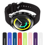 S.r7.1 Gallery Sports Silicone Strap Fits Samsung Gear Sport In Black