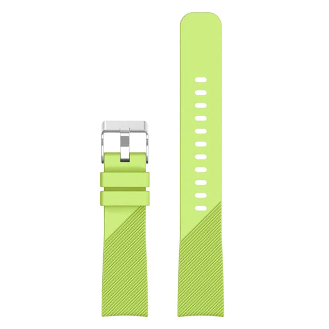 S.r7.11 Upright Sports Silicone Strap Fits Samsung Gear Sport In Green