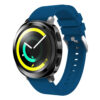 S.r7.5a Front Sports Silicone Strap Fits Samsung Gear Sport In Dark Blue