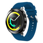 S.r7.5a Front Sports Silicone Strap Fits Samsung Gear Sport In Dark Blue