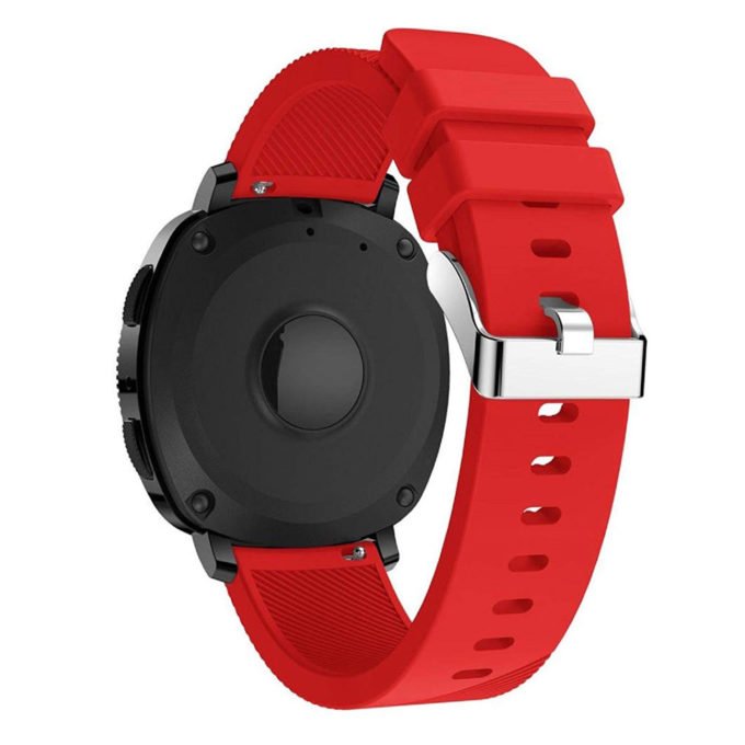 S.r7.6 Back Sports Silicone Strap Fits Samsung Gear Sport In Red