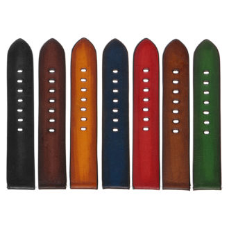 Ks1 All Color Vintage Leather Distressed Strap In Black