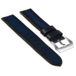 Ks1.5 Angled Vintage Leather Distressed Strap In Blue