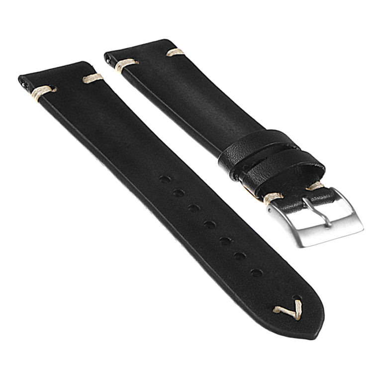 Hand-Stitched Vintage Faded Leather Quick Release Strap | StrapsCo
