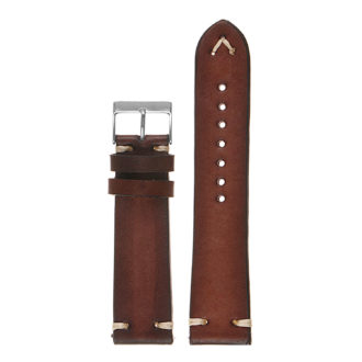 Hand-Stitched Vintage Faded Leather Quick Release Strap | StrapsCo