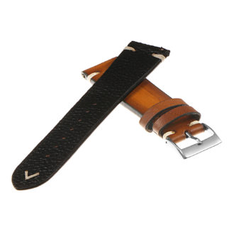 Hand-Stitched Vintage Faded Leather Quick Release Strap | StrapsCo