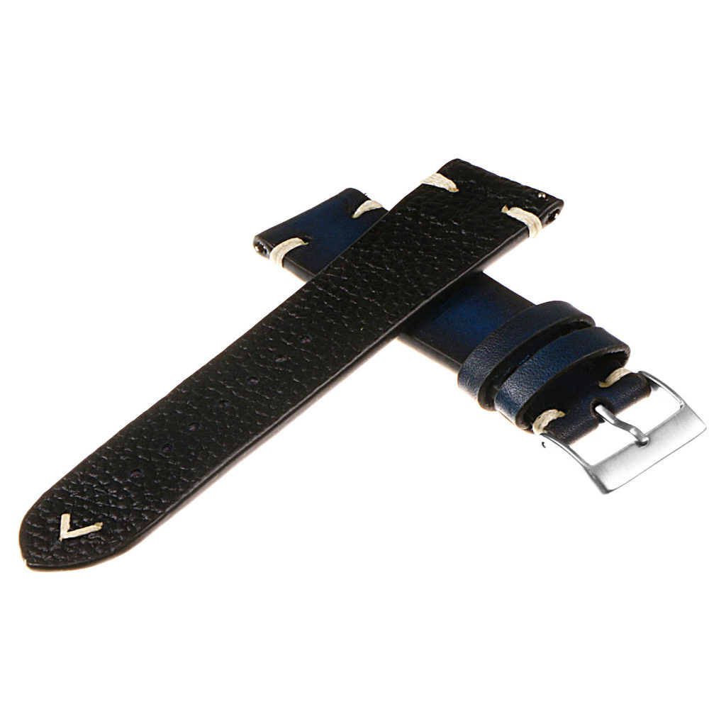 Hand-Stitched Vintage Faded Leather Quick Release Strap | StrapsCo