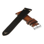 Ks2.9 Back Vintage Leather Strap In Rust