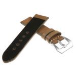 Ks3.11 Back Distressed Leather Strap In Green
