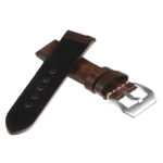 Ks3.2 Back Distressed Leather Strap In Brown