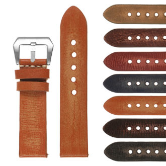 Ks3.3 Gallery Distressed Leather Strap In Tan