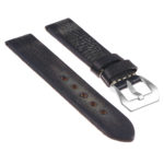 Ks3.5 Angled Distressed Leather Strap In Blue