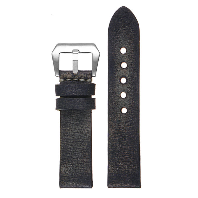 Ks3.5 Upright Distressed Leather Strap In Blue