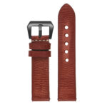 Ks3.6.mb Upright Distressed Leather Strap W Matte Black Buckle In Red