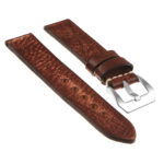 Ks3.9 Angled Distressed Leather Strap In Rust