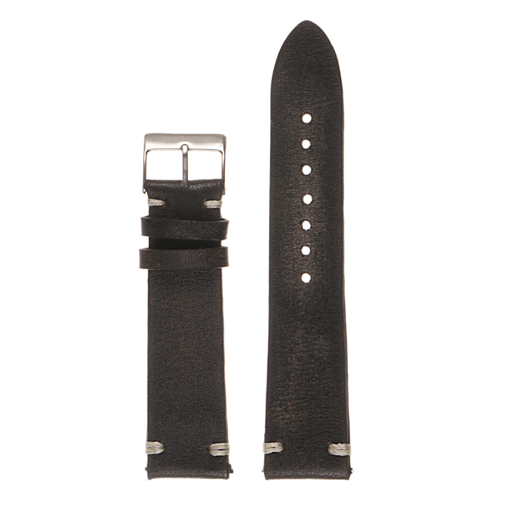 Hand-Stitched Vintage Washed Leather Quick Release Strap | StrapsCo