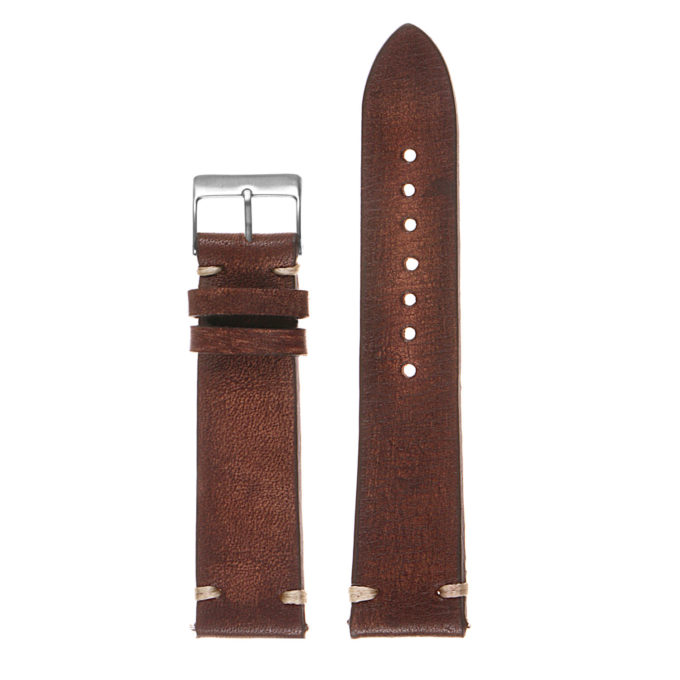 Ks4.9 Top Distressed Leather Strap In Rust