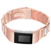 Fb.m52.rg.22 Stainless Steel Bangle W White Ceramic Bracelet In Rose Gold