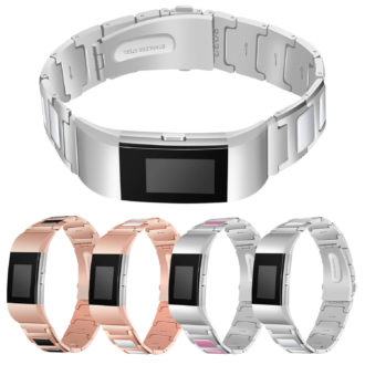 Fb.m52.ss.22 Gallery Stainless Steel Bangle W White Ceramic Bracelet In Silver