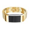 Fb.m55.rg.22 Stainless Steel Bangle Bracelet W White Rhinestone In Rose Gold Fits Charge 2