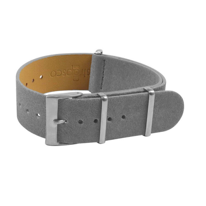 nt3.7 Angle Grey Suede Nato Strap