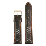 St22.1.12 Up Black & Orange Perforated Rally Strap