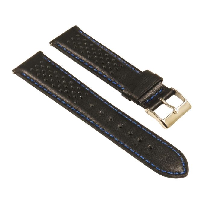 St22.1.5 Angle Black & Blue Perforated Rally Strap