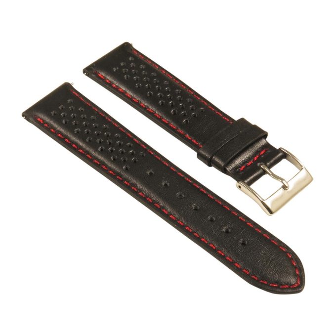 St22.1.6 Angle Black & Red Perforated Rally Strap