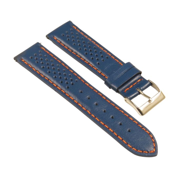 St22.5.12 Angle Blue & Orange Perforated Rally Strap