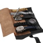 Wr4.1 Leather Watch Roll In Black 2
