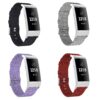 Fb.c2 All Canvas Replacement Watch Band Strap Fitbit Charge 3