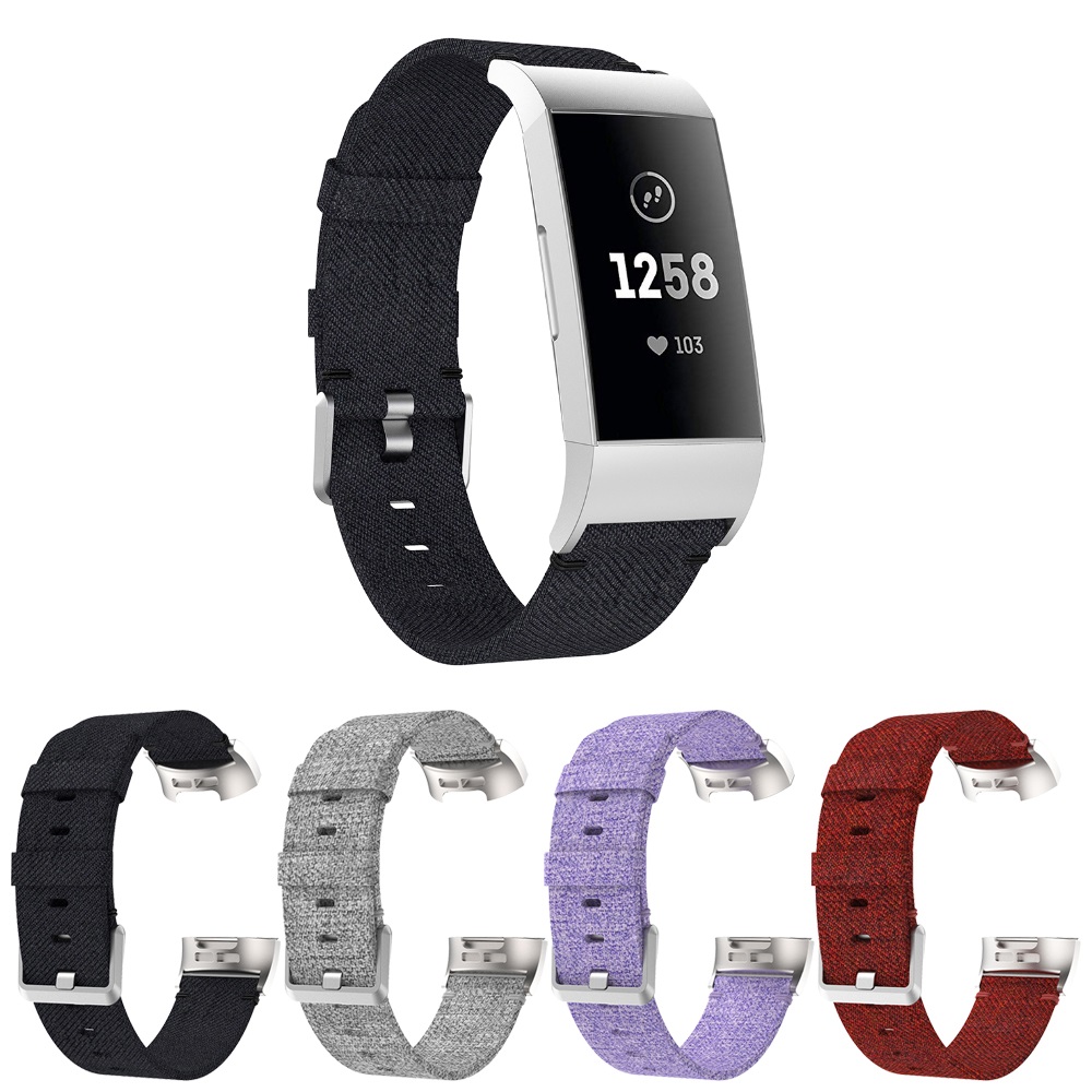 StrapsCo Canvas Strap for Fitbit Charge 3 & Charge 4