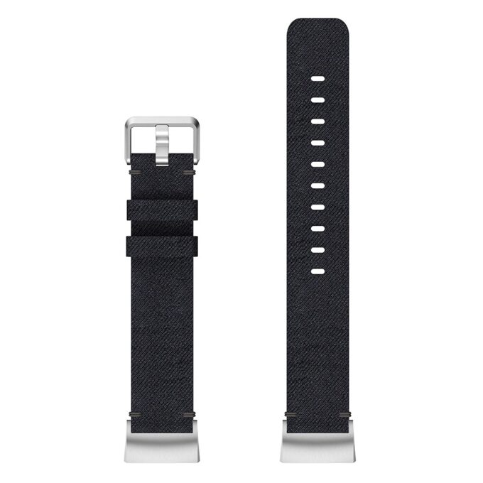 Fb.c2.1 Up Black Canvas Replacement Watch Band Strap Fitbit Charge 3