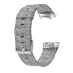 Fb.c2.7 Alt Grey Canvas Replacement Watch Band Strap Fitbit Charge 3
